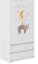 Kindergarderobe mit Katzen- und Sternen-Motiv 180x55x90 cm