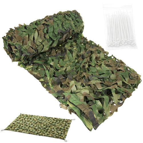 Plasă de camuflaj - ecran de camuflaj + 100 de benzi detașabile