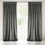 Enobarvne zavese Shadow v sivi barvi 140 x 270 cm