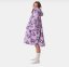 Oversize župan fialovej farby s motívom CORGI PURPLE