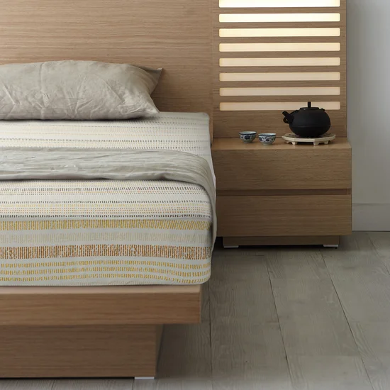 Makoszatén lepedő - csíkos