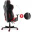 Удобен геймърски стол COMBAT 6.0 в черно-червена цветова комбинация