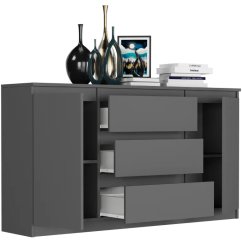 Prostorná komoda R-140-S3 - různé barevné varianty