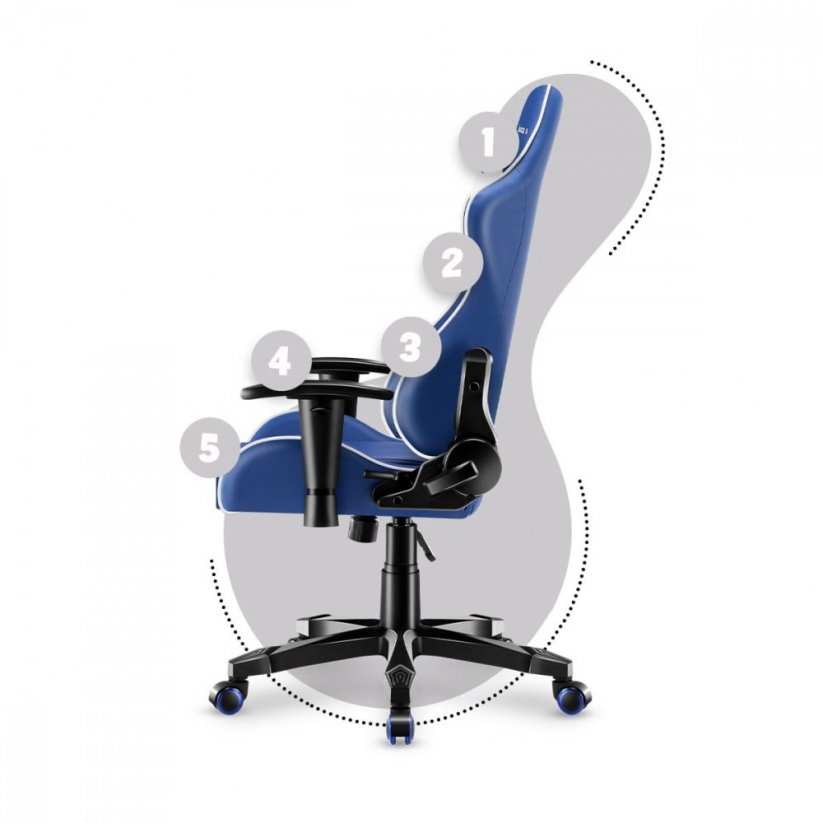 Hochwertiger blauer Gaming-Stuhl für Teenager