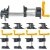 4 darabos asztalos csőszorító készlet Powermat – 3/4, 50 mm
