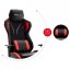 Comoda sedia da gioco COMBAT 6.0 in combinazione di colori nero-rosso