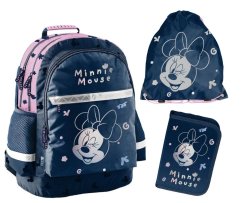 Školní batoh + taška na boty a penál MINNIE MOUSE
