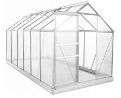 Polycarbonat-Gewächshaus 380 cm x 190 cm x195 cm - 7,22m2