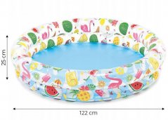 Farbiges Kinderschwimmbecken mit einem Durchmesser von 122 cm