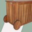 Box da giardino in legno di acacia 350 l