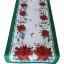 Vánoční běhoun s motivem vánoční růže - Rozměr ubrusů: Šířka: 40 cm | Délka: 140 cm