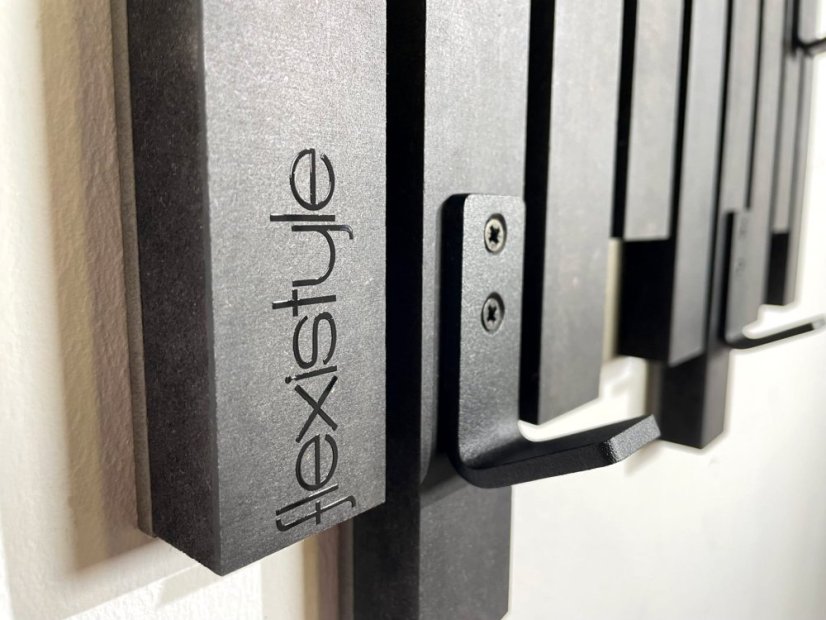 Fekete fali fogas ruhákhoz