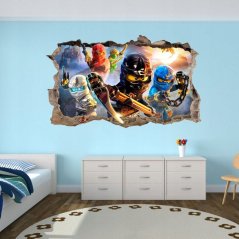 Adesivo murale con NINJA GO 47x77cm