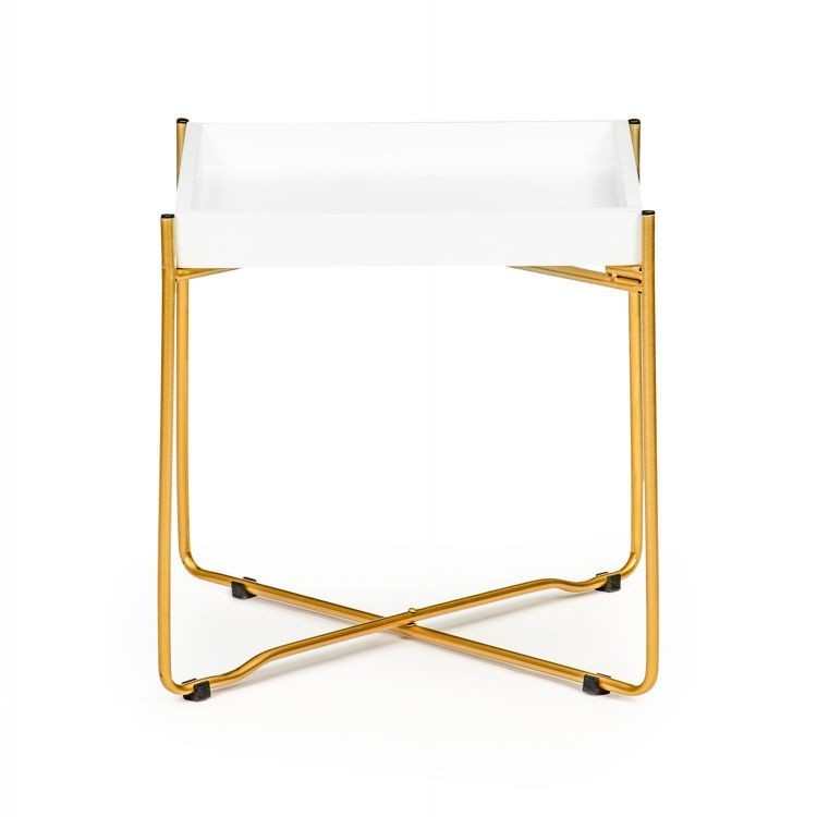 Konferenční stolek se zlatými nohama v elegantním provedení