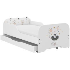 Detská posteľ  140 x 70 cm s myškou