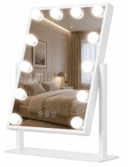 Hollywoodsko LED ogledalo za šminkanje s dodirnim kontrolama – 25 x 30 cm