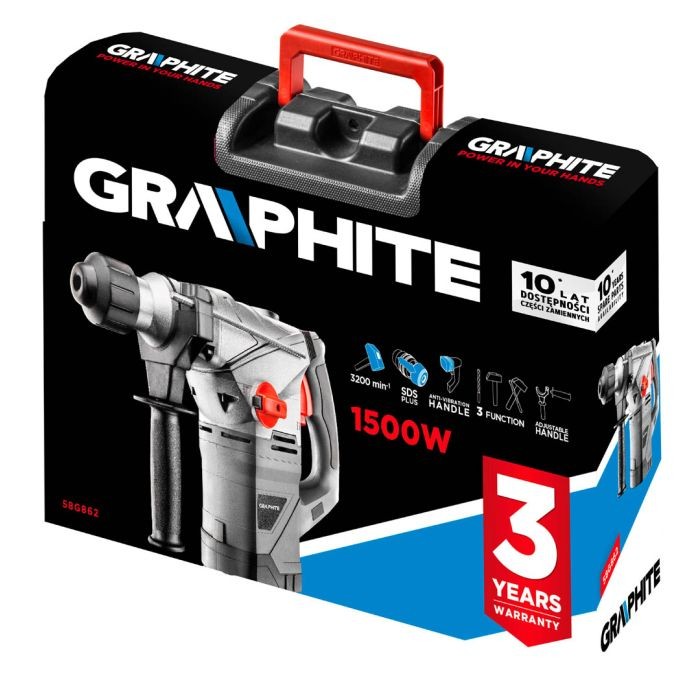 Martello demolitore SDS 1500W, 58G862 GRAFITE