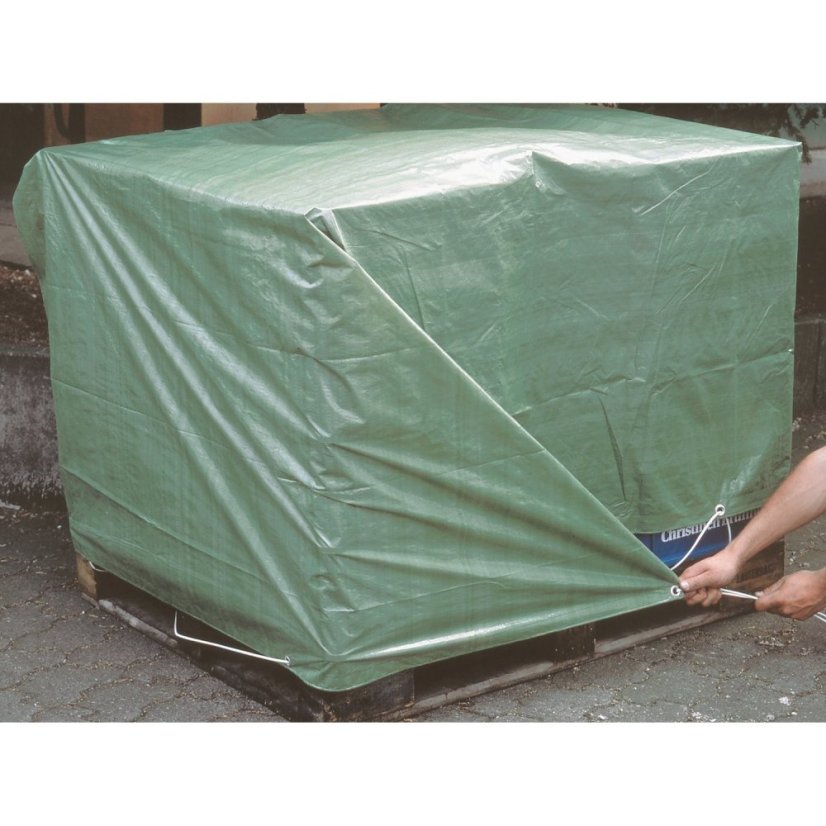 Hrubá strieborná krycia plachta s gramážou 260 g/m2