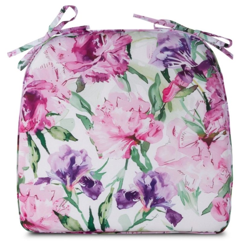 Záhradná nepremokavá poduška s kvetinovým vzorom