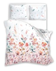 Lenzuola in cotone sateen - double-face con motivo floreale