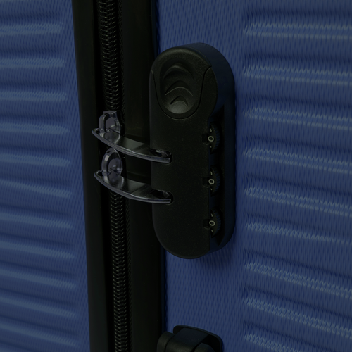 Komplet 3 potovalnih kovčkov TRIZAND - temno modri