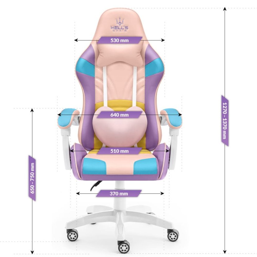 Herné kreslo Rainbow Colorful