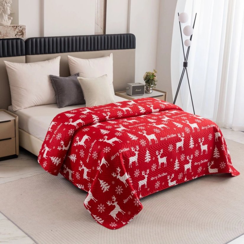 Vánoční deka se soby