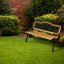Vrtna klop z motivom vrtnic - 125x52x78 cm, bor