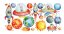 Barvita otroška stenska nalepka z motivom vesolja - Velikost: 80 x 160 cm