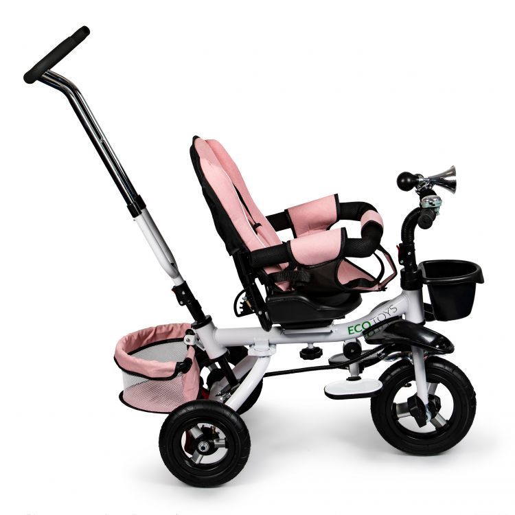 Dětská růžová balanční tříkolka, kolo ECOTOYS