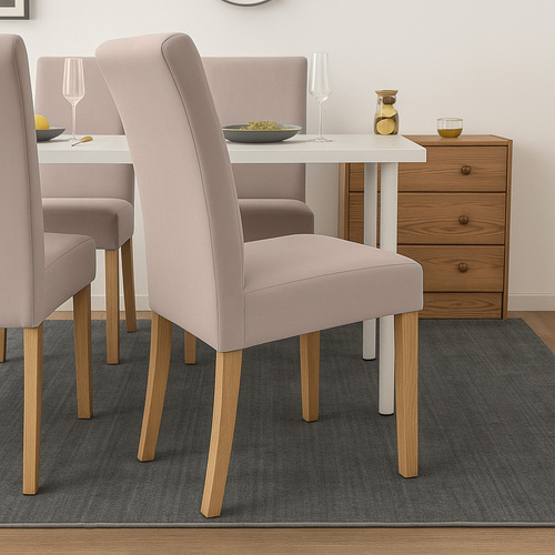 Set de huse pentru scaune din catifea elastică - 6 buc