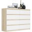 Comodă modernă cu 8 sertare R-140-S8 - diferite variante de culoare - Culoare: antracit