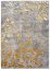 Exkluzivní moderní šedý koberec se zlatým motivem