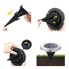 Solární LED zahradní osvětlení 12 ks IP65