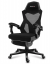 Ергономичен геймърски сив фотьойл с поставка за крака COMBAT 3.0