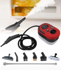 Kompaktný parný čistič 1500 W - červený