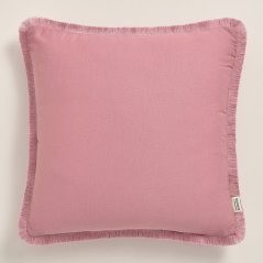 Față de pernă roz închis BOCA CHICA cu ciucuri 50 x 50 cm 