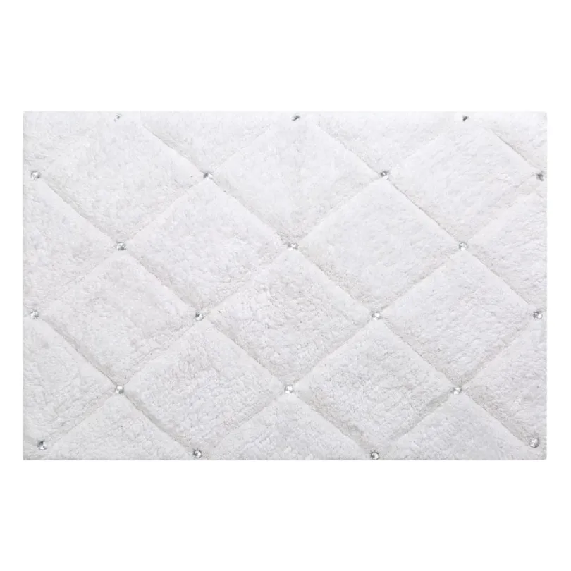 Tappeto di lusso CHIC con cristalli - bianco