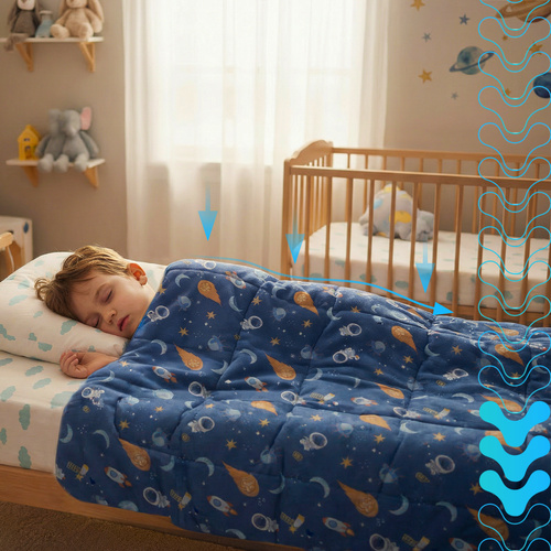 Érzékelős súlyozott takaró 4 kg-os gyermekeknek - 150 x 100 cm