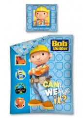 Modré detské obliečky Bob Builder