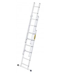 Multifunkčný hliníkový rebrík, 3 x 6 priečok a nosnosť 150 kg