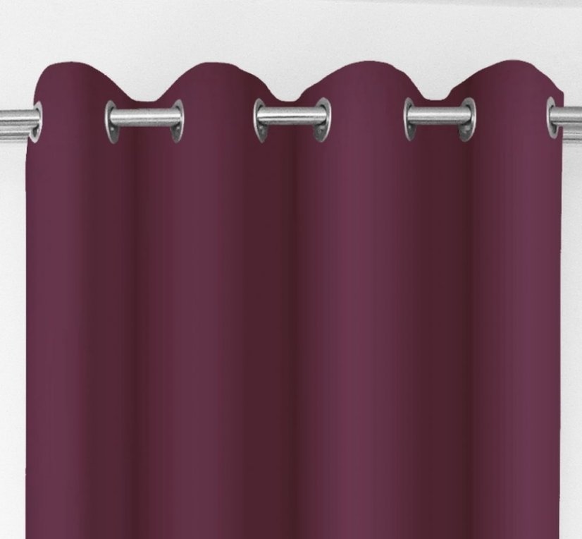 Cortină monocromă decorativă violet