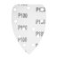 Carta vetrata velcro delta 140 x 140 x 80 mm, K100, 5 pezzi, con fori 54H012 GRAPHITE Carta vetrata velcro delta 140 x 140 x 80 mm, K100, 5 pezzi, con fori 54H012 GRAPHITE