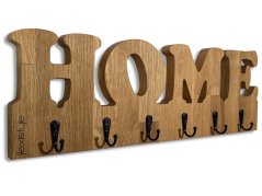 Appendiabiti da parete in rovere massiccio HOME - 50 x 16,5 cm