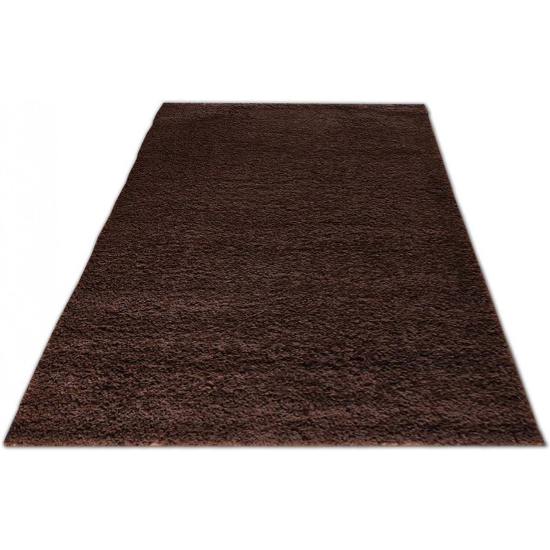 Csoki színű szőnyeg SHAGGY - Méret: Szélesség: 40 cm | Hossz: 60 cm