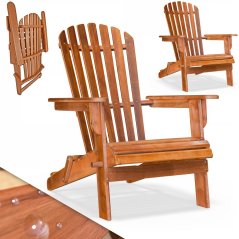 Garten Klappstühle Adirondack Akazienholz - 2er Set