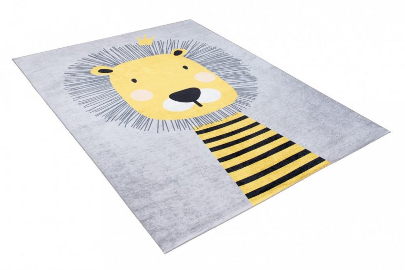 Dětský koberec s roztomilým motivem lva - Rozměr koberce: Šířka: 120 cm | Délka: 170 cm