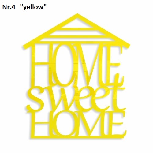 Home sweet home dekoračný nápis na stenu