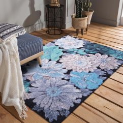 Оригинален килим с флорален десен