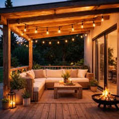 Ghirlanda LED da giardino - catena luminosa con lampadine E27